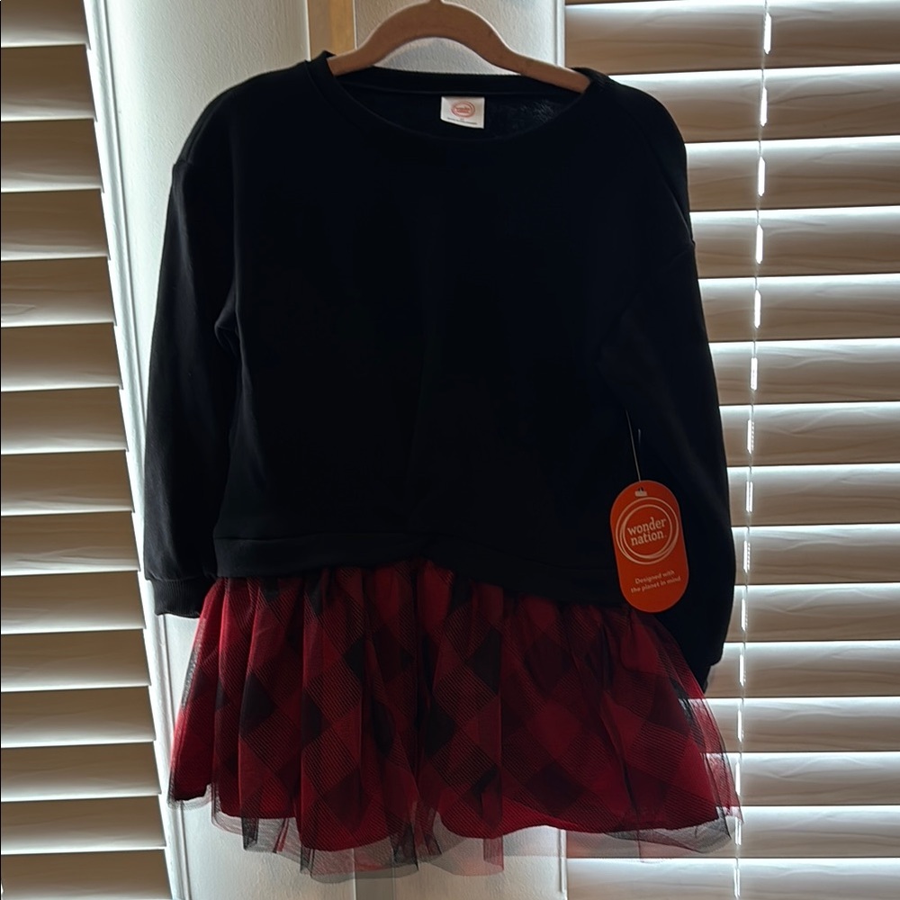 Wonder Nation Black and Red Dress